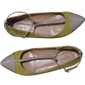 Julianne Hough For Sole Society Ballerinas Leather Suede Flat Shoes Size 8 Multi